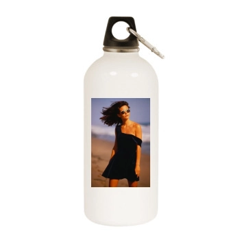 Courteney Cox White Water Bottle With Carabiner