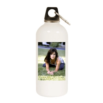 Courteney Cox White Water Bottle With Carabiner