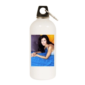 Courteney Cox White Water Bottle With Carabiner