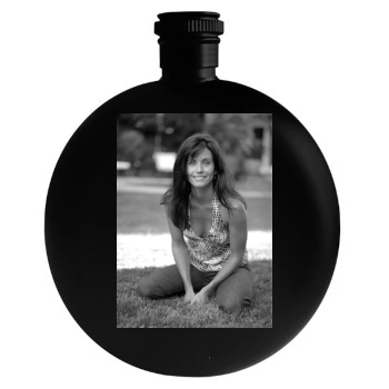 Courteney Cox Round Flask