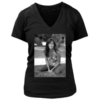 Courteney Cox Women's Deep V-Neck TShirt