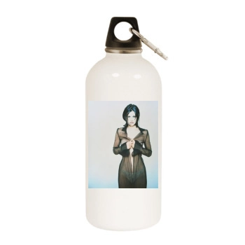 Courteney Cox White Water Bottle With Carabiner