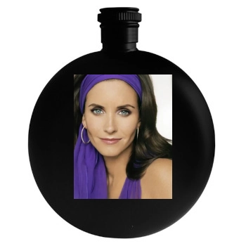 Courteney Cox Round Flask