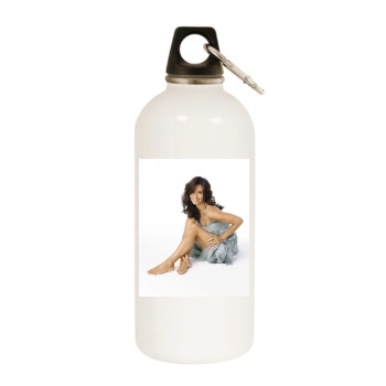 Courteney Cox White Water Bottle With Carabiner