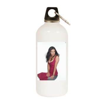 Courteney Cox White Water Bottle With Carabiner