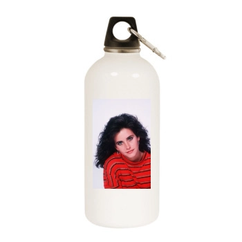 Courteney Cox White Water Bottle With Carabiner