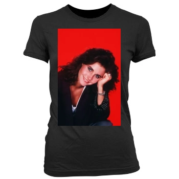 Courteney Cox Women's Junior Cut Crewneck T-Shirt