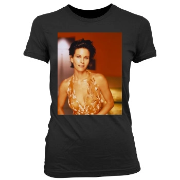 Courteney Cox Women's Junior Cut Crewneck T-Shirt