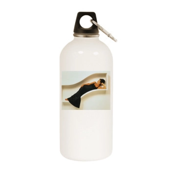 Courteney Cox White Water Bottle With Carabiner