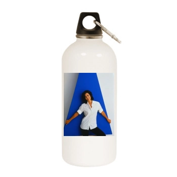 Courteney Cox White Water Bottle With Carabiner