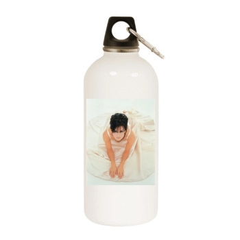 Courteney Cox White Water Bottle With Carabiner