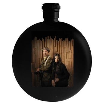 Courteney Cox Round Flask