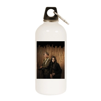 Courteney Cox White Water Bottle With Carabiner