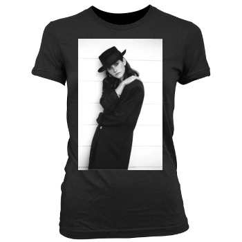 Courteney Cox Women's Junior Cut Crewneck T-Shirt