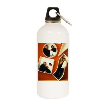 Courteney Cox White Water Bottle With Carabiner