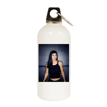 Courteney Cox White Water Bottle With Carabiner