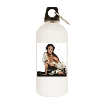 Courteney Cox White Water Bottle With Carabiner