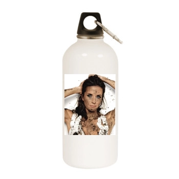 Courteney Cox White Water Bottle With Carabiner