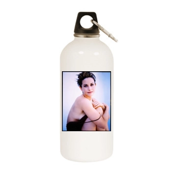 Courteney Cox White Water Bottle With Carabiner