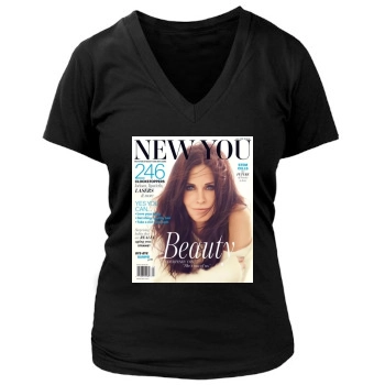 Courteney Cox Women's Deep V-Neck TShirt