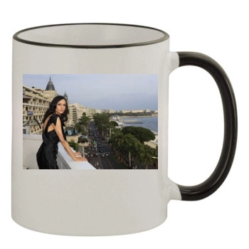 Famke Janssen 11oz Colored Rim & Handle Mug