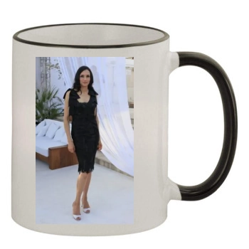 Famke Janssen 11oz Colored Rim & Handle Mug