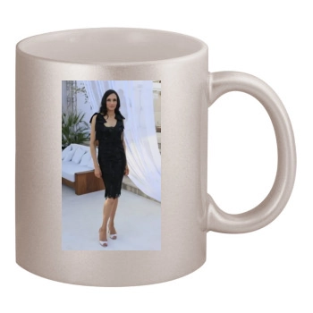 Famke Janssen 11oz Metallic Silver Mug