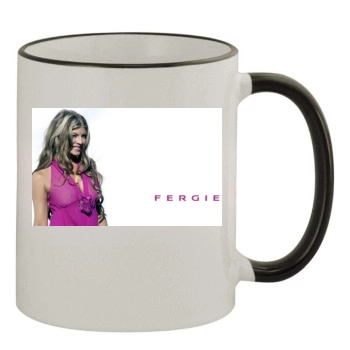 Fergie 11oz Colored Rim & Handle Mug