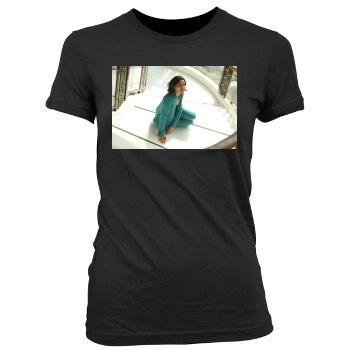 Freida Pinto Women's Junior Cut Crewneck T-Shirt