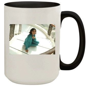 Freida Pinto 15oz Colored Inner & Handle Mug