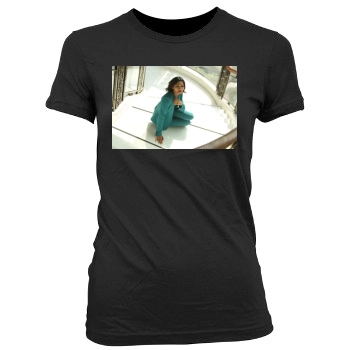 Freida Pinto Women's Junior Cut Crewneck T-Shirt