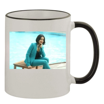 Freida Pinto 11oz Colored Rim & Handle Mug