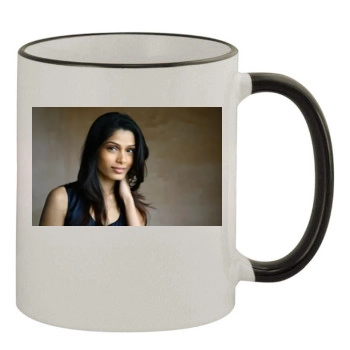 Freida Pinto 11oz Colored Rim & Handle Mug