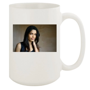 Freida Pinto 15oz White Mug