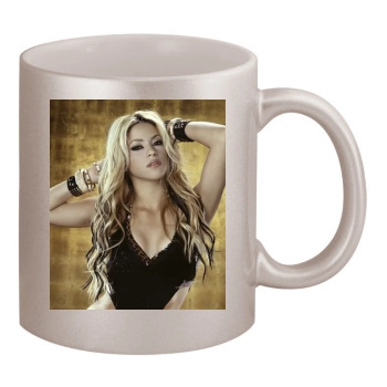 Shakira 11oz Metallic Silver Mug