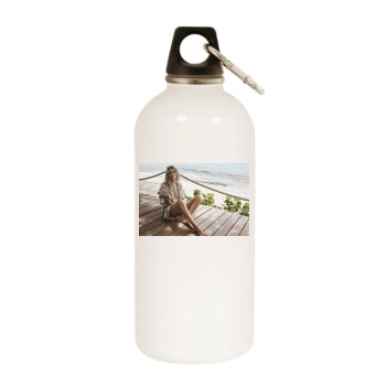 Edita Vilkeviciute White Water Bottle With Carabiner