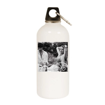 Edita Vilkeviciute White Water Bottle With Carabiner