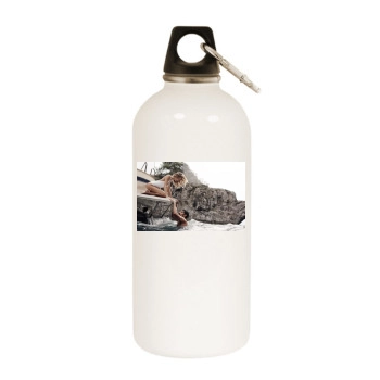 Edita Vilkeviciute White Water Bottle With Carabiner