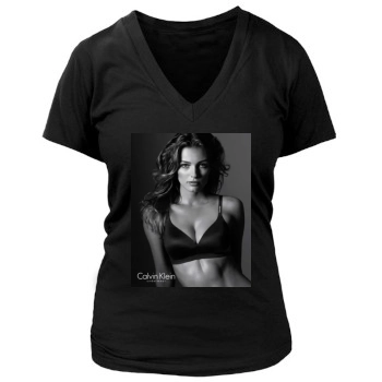 Edita Vilkeviciute Women's Deep V-Neck TShirt