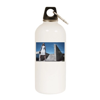 Edita Vilkeviciute White Water Bottle With Carabiner