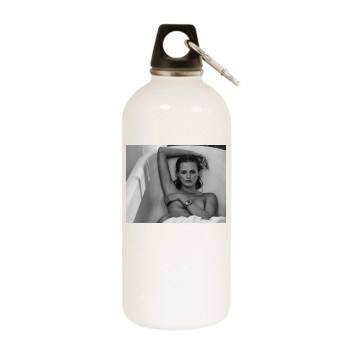 Edita Vilkeviciute White Water Bottle With Carabiner