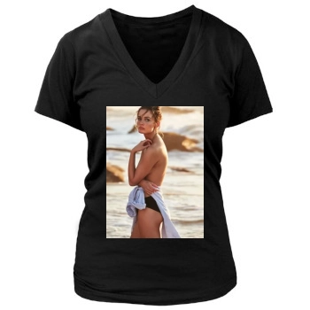 Edita Vilkeviciute Women's Deep V-Neck TShirt