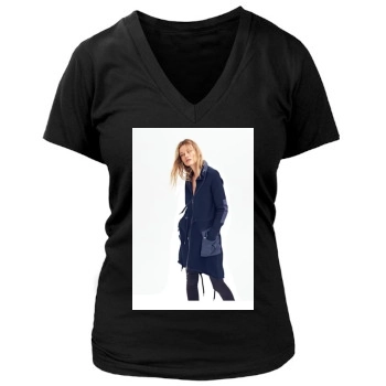 Edita Vilkeviciute Women's Deep V-Neck TShirt