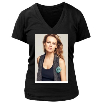 Edita Vilkeviciute Women's Deep V-Neck TShirt