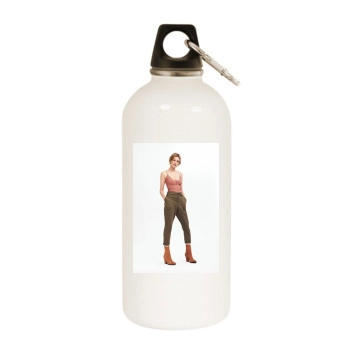 Edita Vilkeviciute White Water Bottle With Carabiner