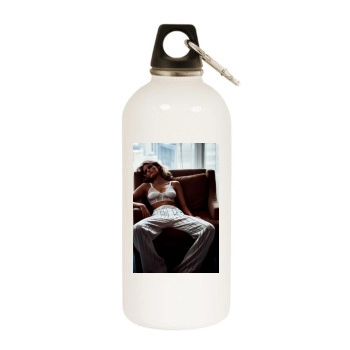 Edita Vilkeviciute White Water Bottle With Carabiner