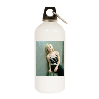 Elisha Cuthbert White Water Bottle With Carabiner