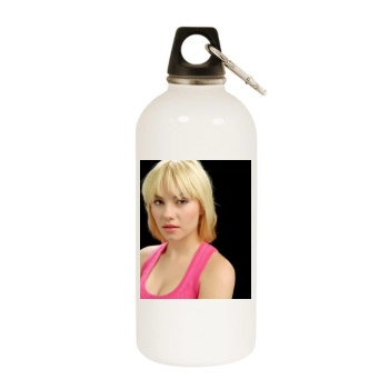 Elisha Cuthbert White Water Bottle With Carabiner