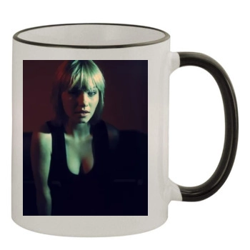 Elisha Cuthbert 11oz Colored Rim & Handle Mug