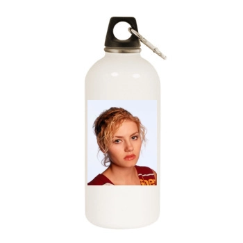 Elisha Cuthbert White Water Bottle With Carabiner